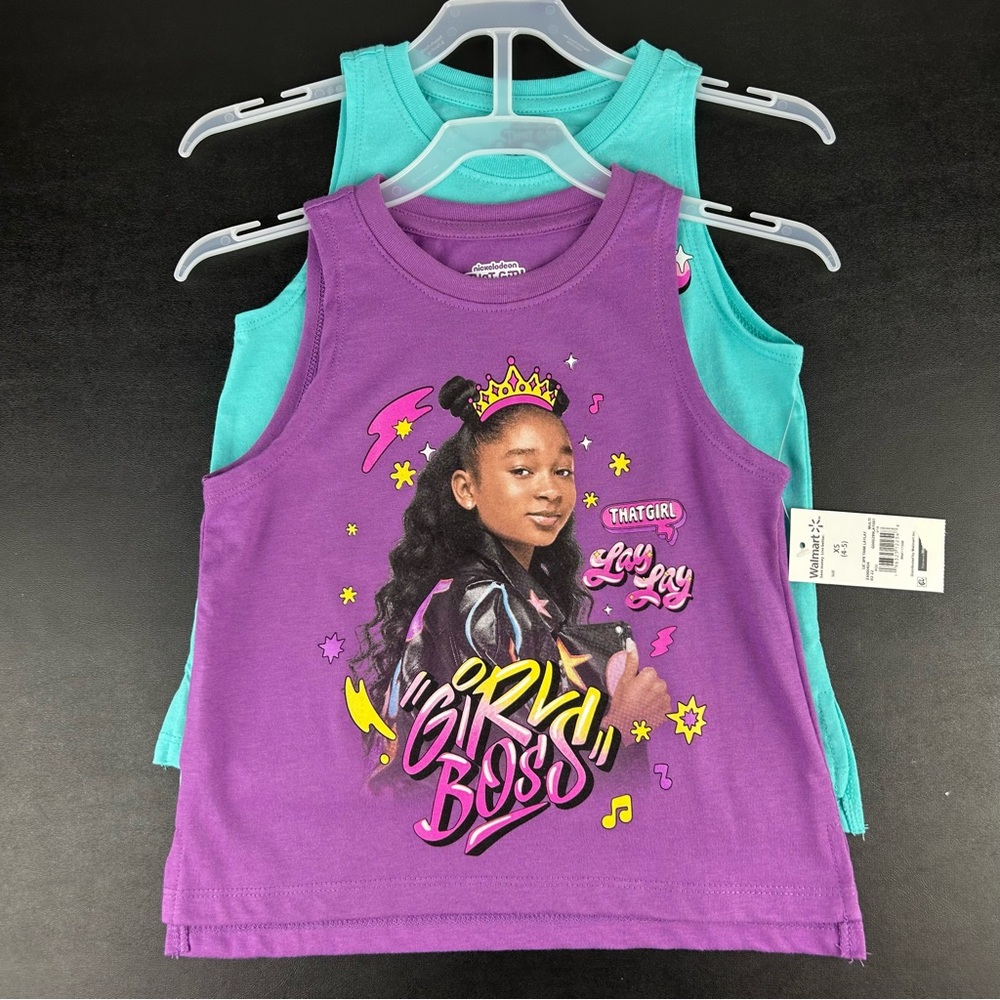 Nickelodeon That Girl Lay Lay Tank Top Girls XS (4-5)  Lot Of 2
